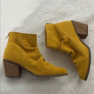 Not Rated Mustard Ankle Boots